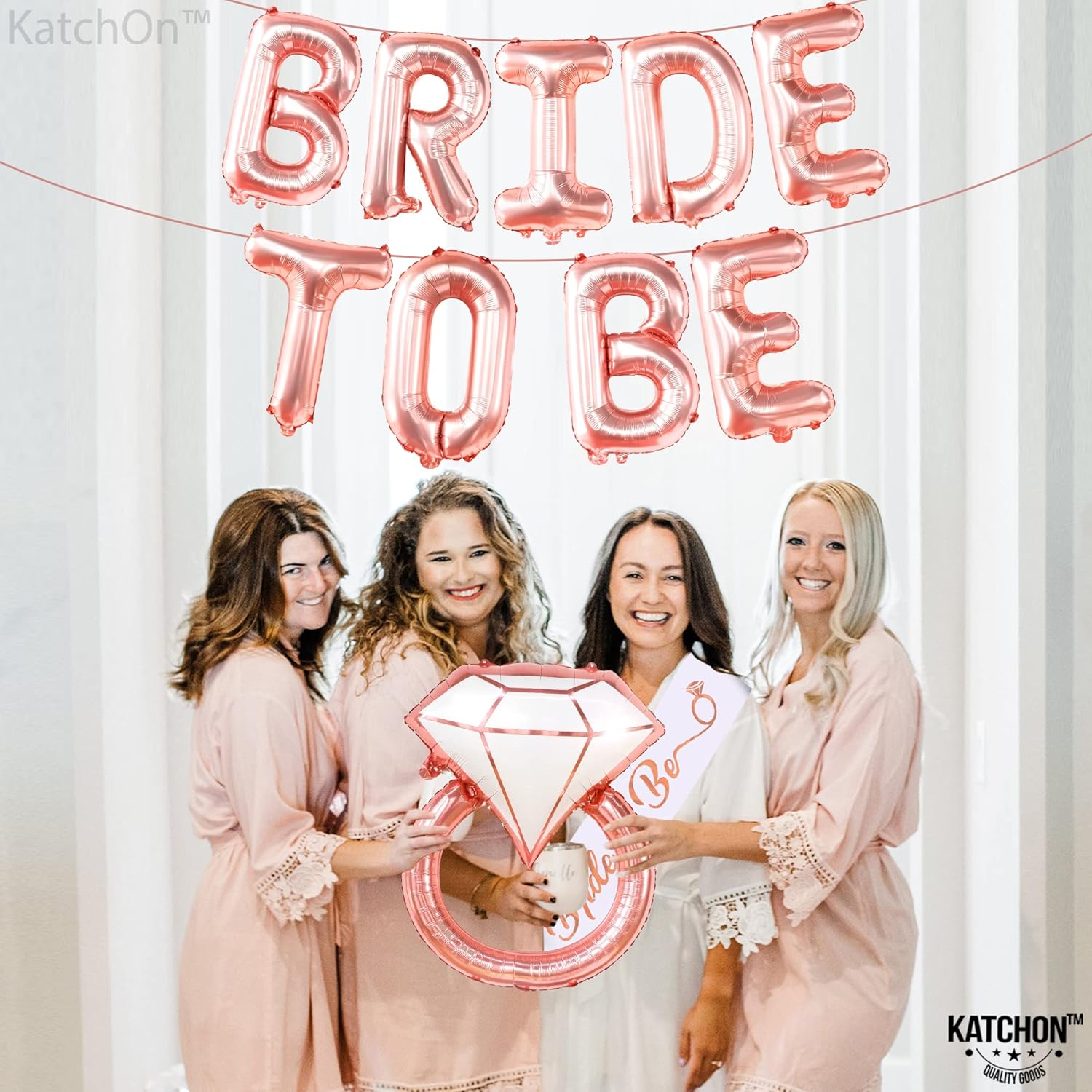 Rose Gold Bride To Be Balloons Set of 11