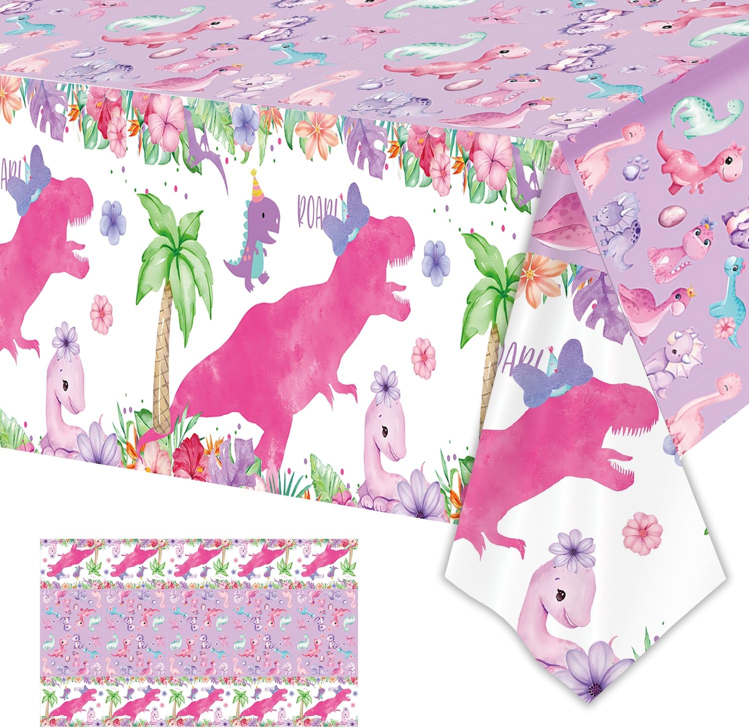 Wenioerz Dinosaur Party Tablecloth 108x54inch