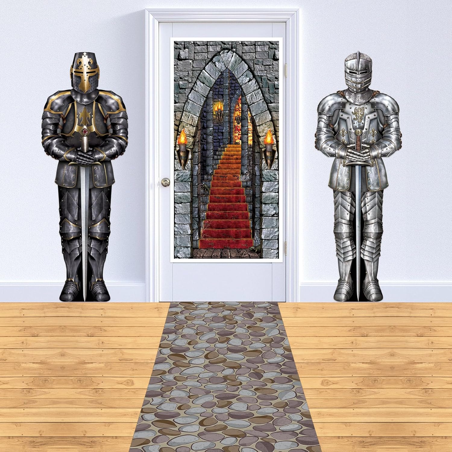 Beistle Cobblestone Aisle Runner Medieval Theme Decor
