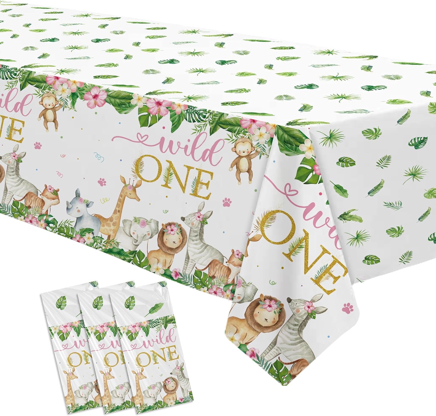 Wild One Birthday Decorations Tablecloth Set