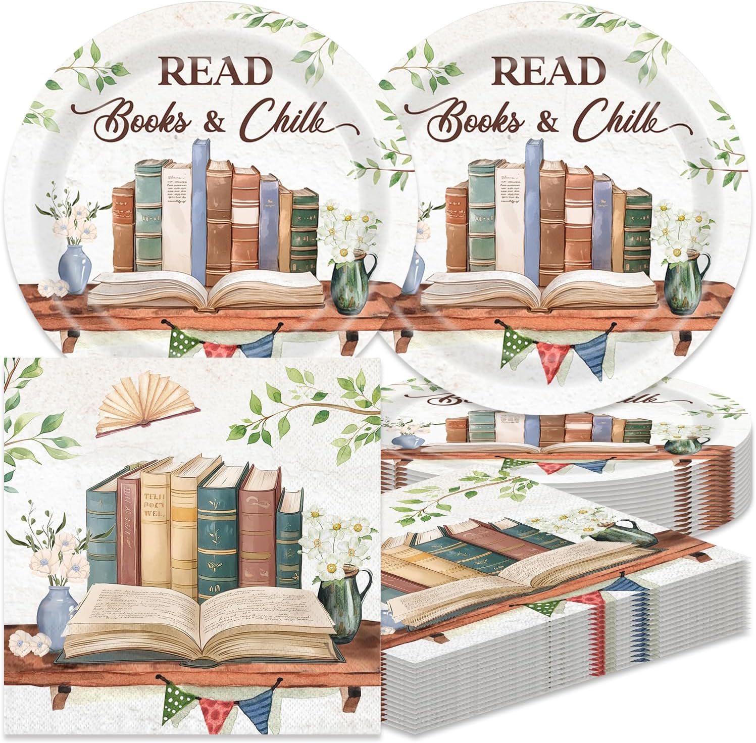 40pcs Book Themed Party Decorations for 20 Guests