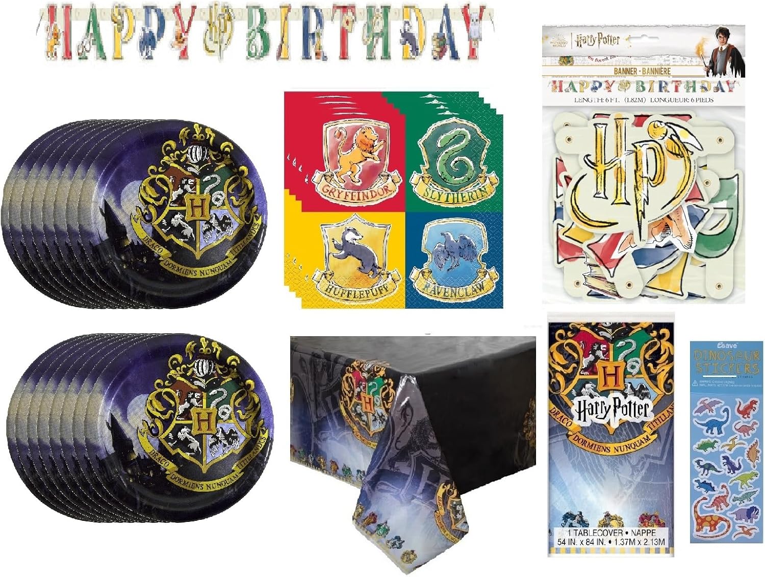 Harry Potter Birthday Party Supplies Decoration Bundle for 16