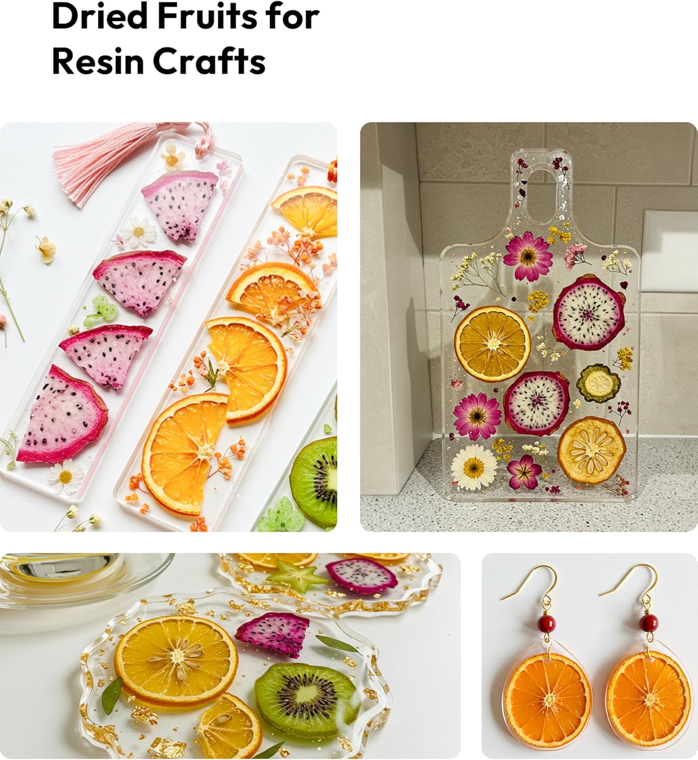 Resiners Bright Fruit Dried Flowers 80pcs