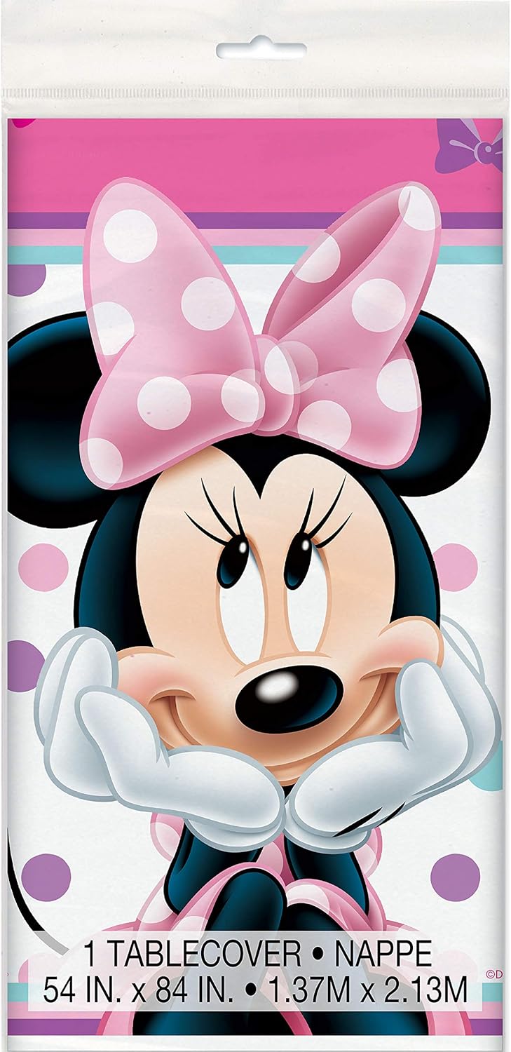 Minnie Bowtique Plastic Party Table Cover 54x84