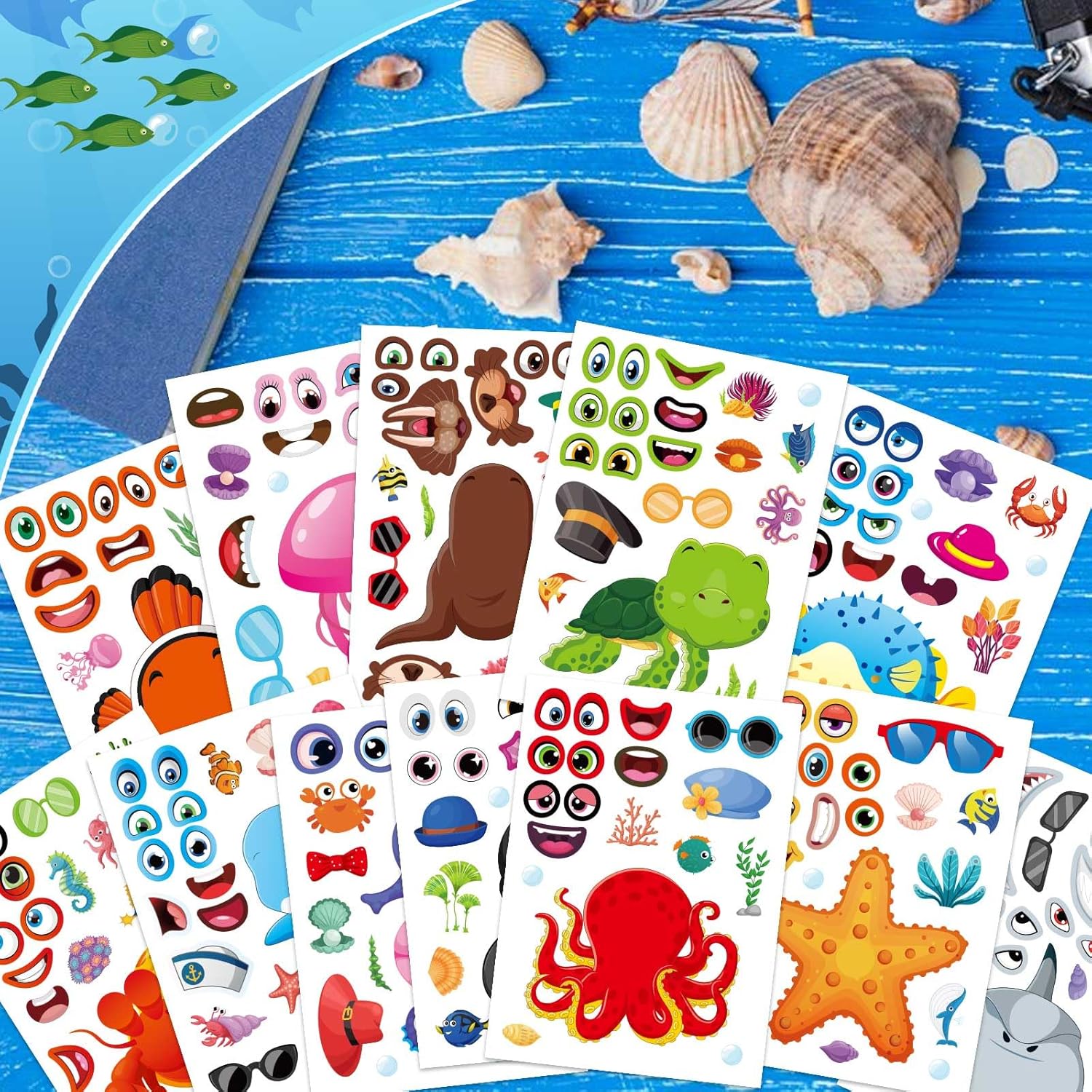 Ocean Stickers for Kids 48 Sheets Creative Sea Creatures