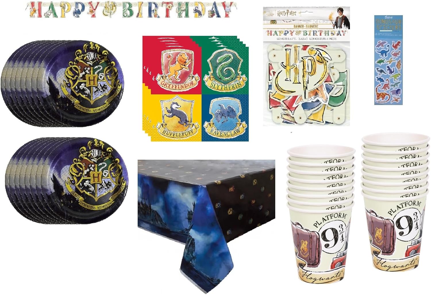Harry Potter Birthday Party Supplies Decoration Bundle Pack Serves 16