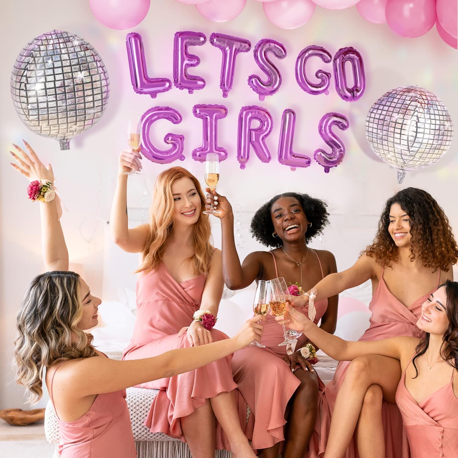 House Of Party Lets Go Girls Foil Balloons 16 Silver