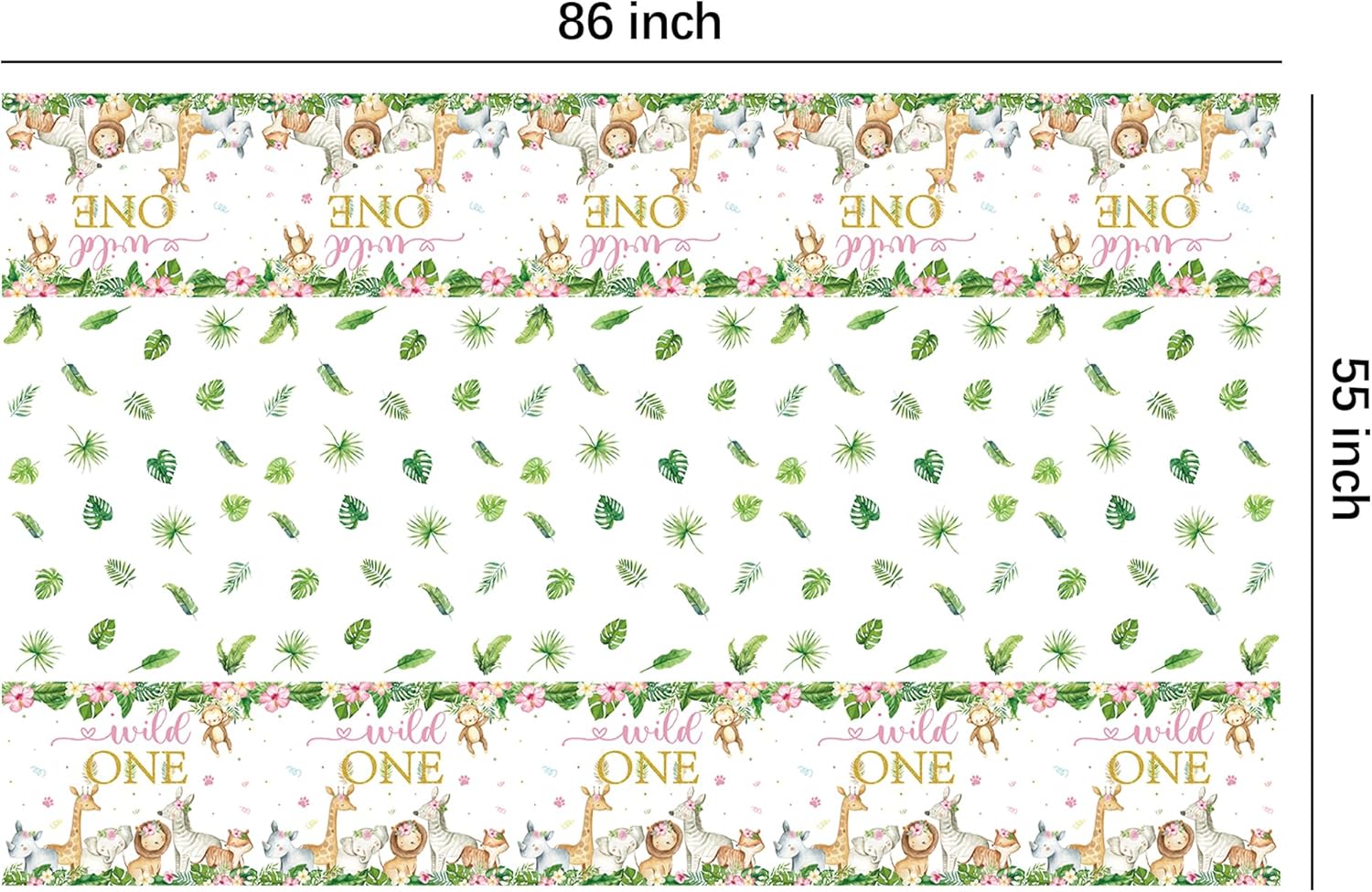 Wild One Birthday Decorations Tablecloth Set