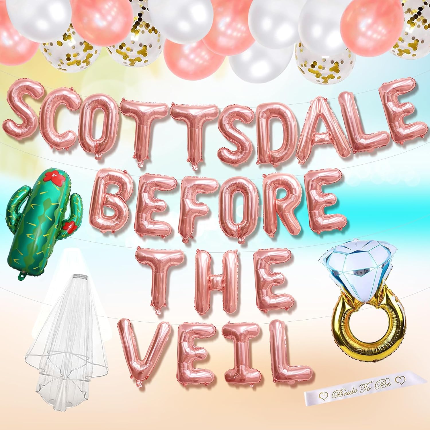 Scottsdale Bachelorette Party Decorations with Balloons