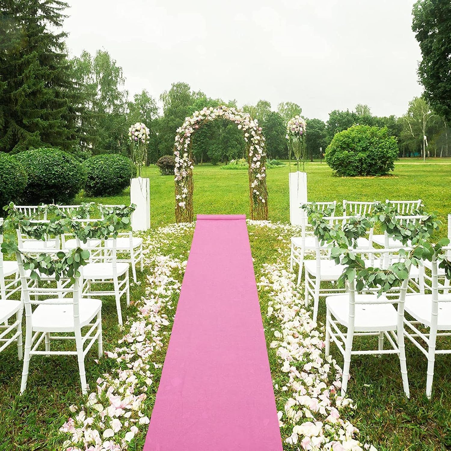 Pink Wedding Carpet Aisle Runner Rug