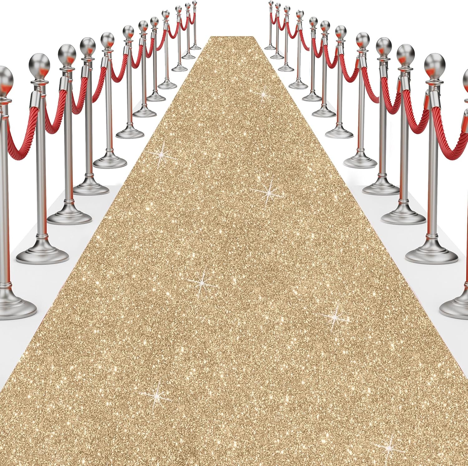 Glitter Carpet Runner for Party 26ft x 30ft