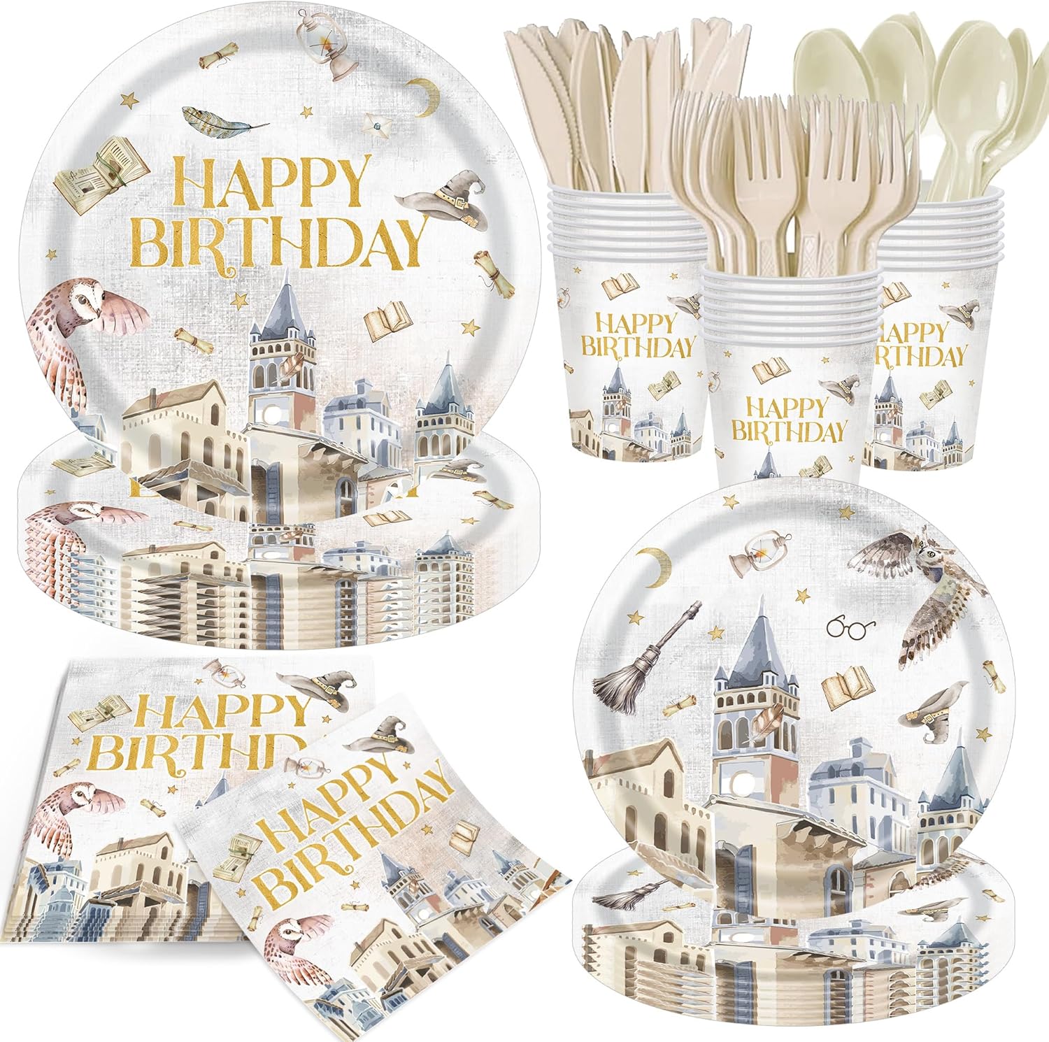 140PCS Kids Birthday Party Supplies Set