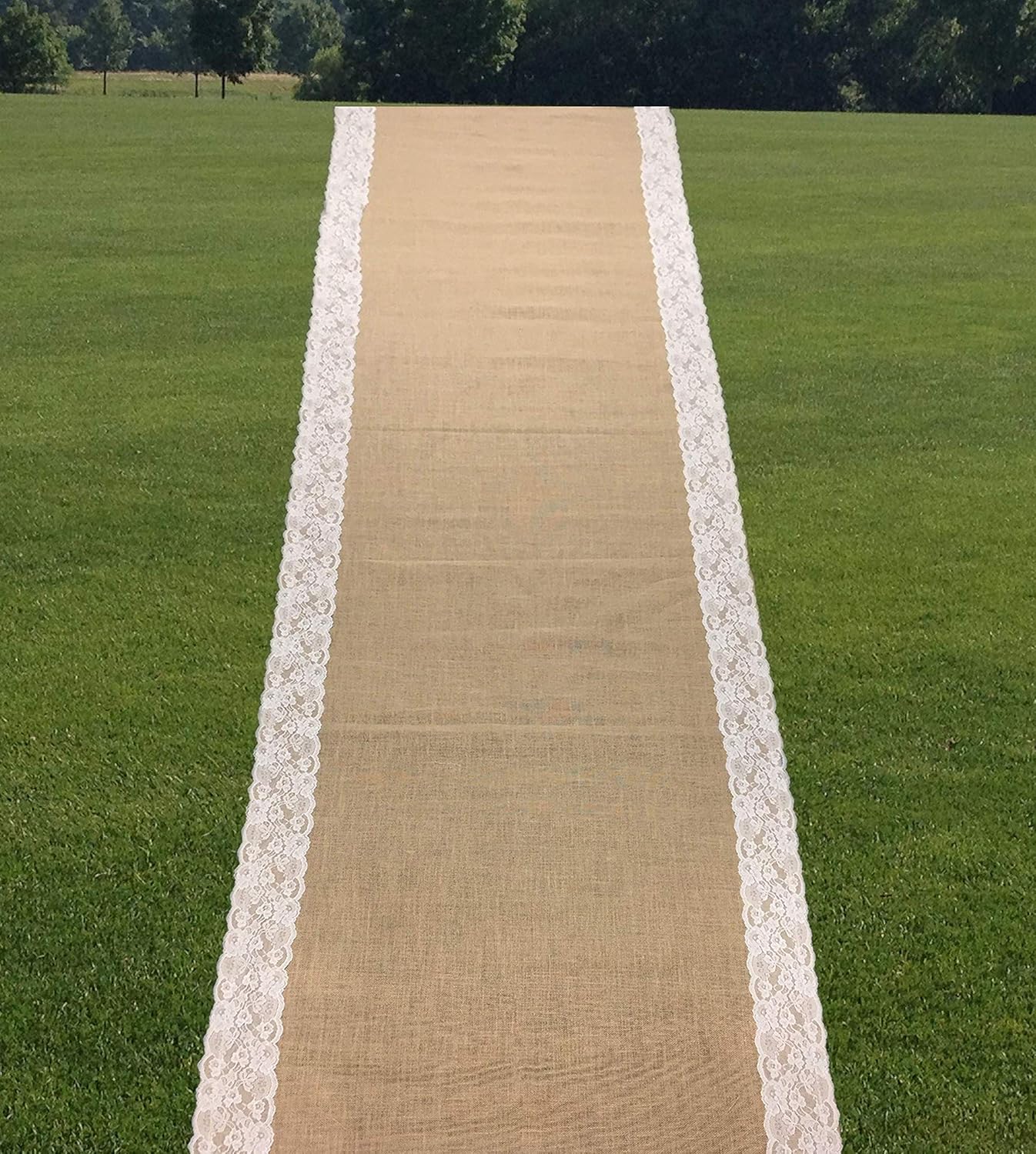 AAYU Premium Burlap Wedding Aisle Runner 40x100 Feet