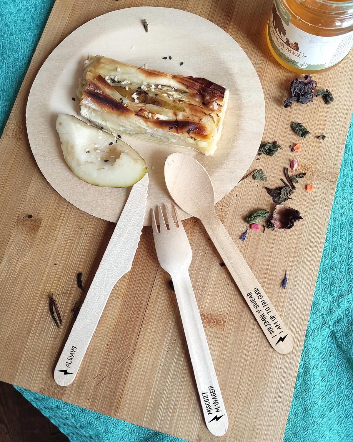 Harry Potter Themed Disposable Cutlery Set - 45pcs