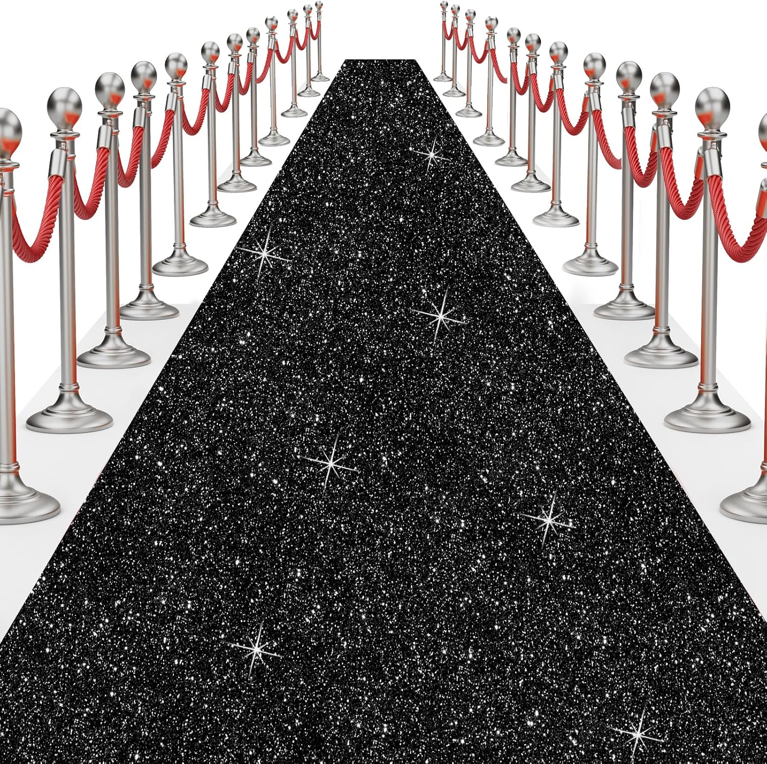 Glitter Carpet Runner for Party 26 X 30 ft